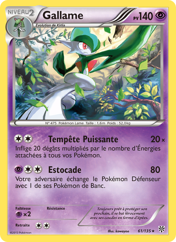 Gallame 61 — Tempète Plasma (French Pokémon TCG card)