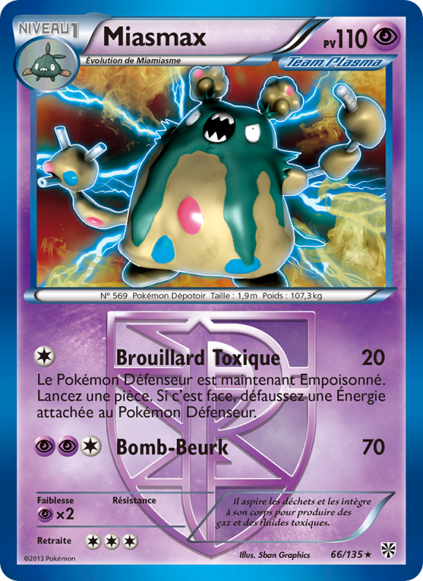 Miasmax 66 — Tempète Plasma (French Pokémon TCG card)
