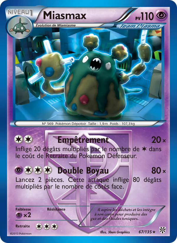 Miasmax 67 — Tempète Plasma (French Pokémon TCG card)