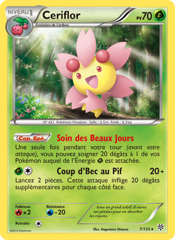 Ceriflor 7 — Tempète Plasma (French Pokémon TCG card)