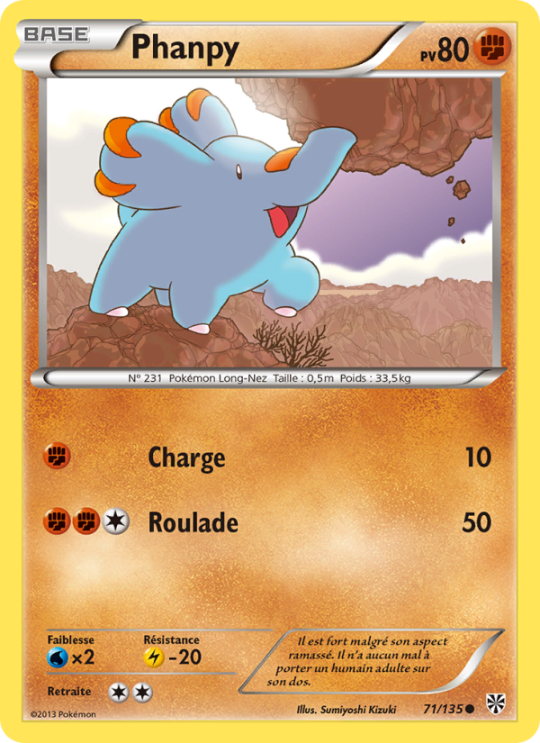 Phanpy 71 — Tempète Plasma (French Pokémon TCG card)