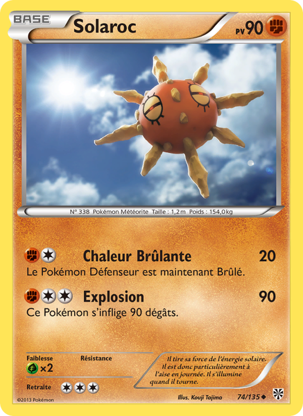 Solaroc 74 — Tempète Plasma (French Pokémon TCG card)