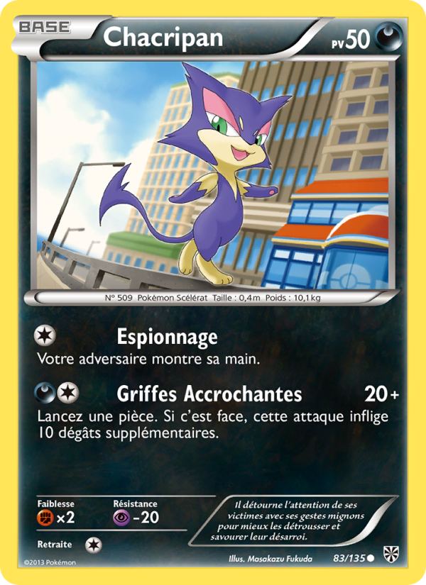 Chacripan 83 — Tempète Plasma (French Pokémon TCG card)