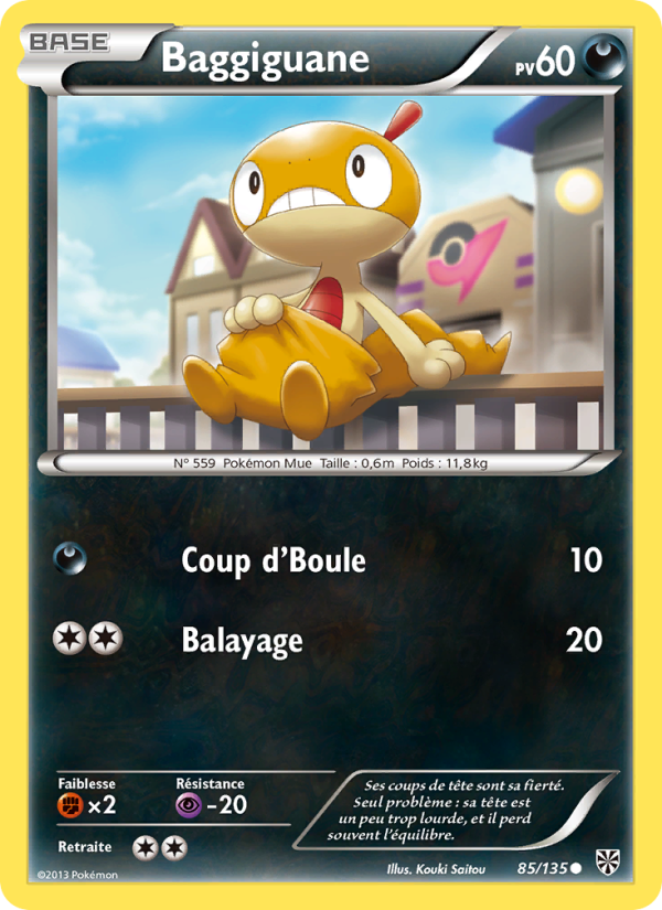 Baggiguane 85 — Tempète Plasma (French Pokémon TCG card)