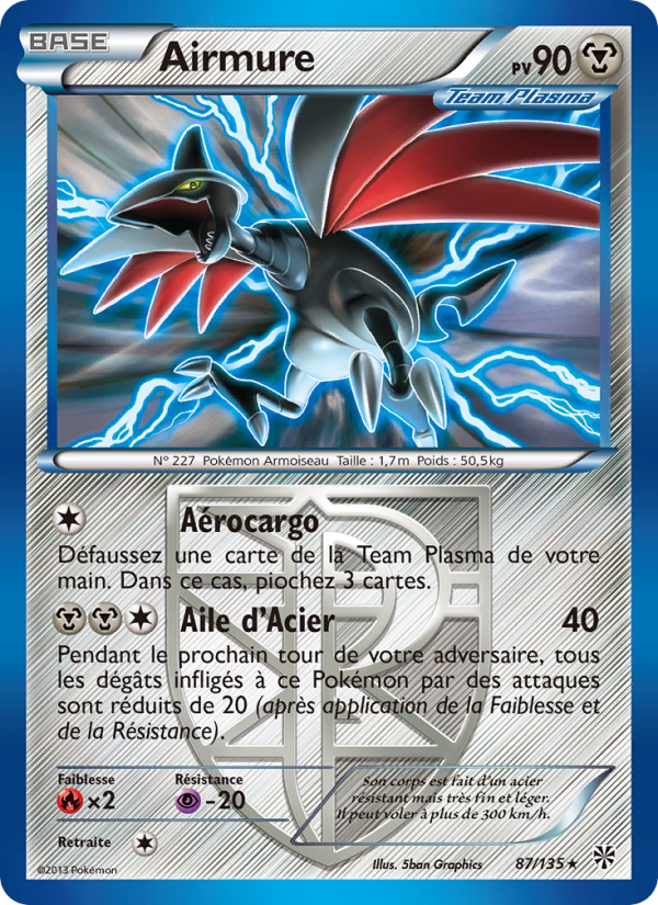 Airmure 87 — Tempète Plasma (French Pokémon TCG card)