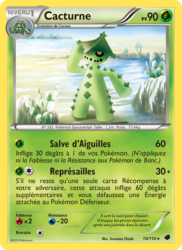 Cacturne 10 — Glaciation Plasma (French Pokémon TCG card)