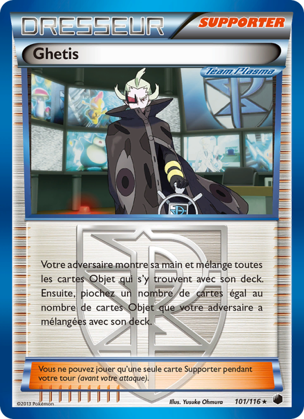 Ghetis 101 — Glaciation Plasma (French Pokémon TCG card)