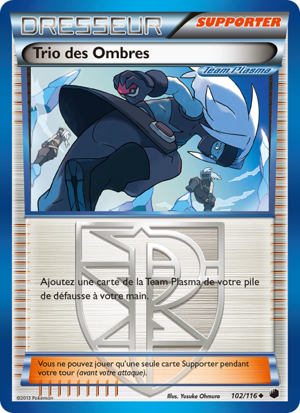 Trio des Ombres 102 — Glaciation Plasma (French Pokémon TCG card)
