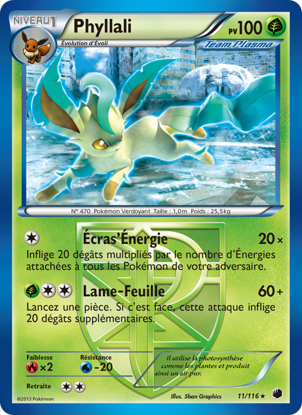 Phyllali 11 — Glaciation Plasma (French Pokémon TCG card)