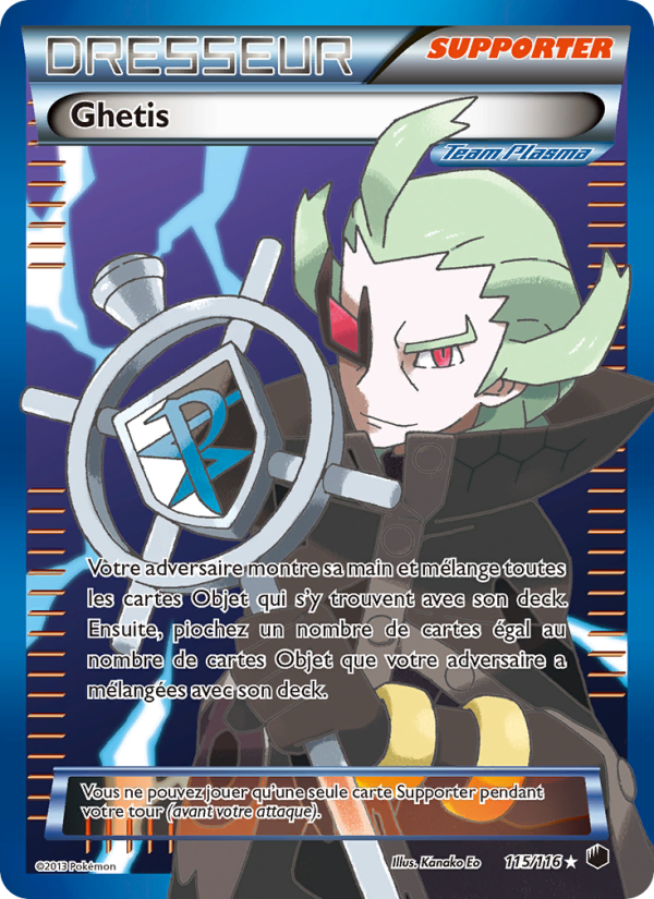 Ghetis 115 — Glaciation Plasma (French Pokémon TCG card)