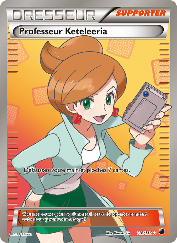 Professeur Keteleeria 116 — Glaciation Plasma (French Pokémon TCG card)