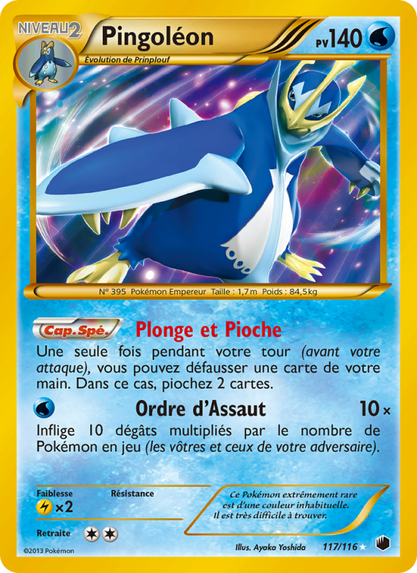 Pingoléon 117 — Glaciation Plasma (French Pokémon TCG card)