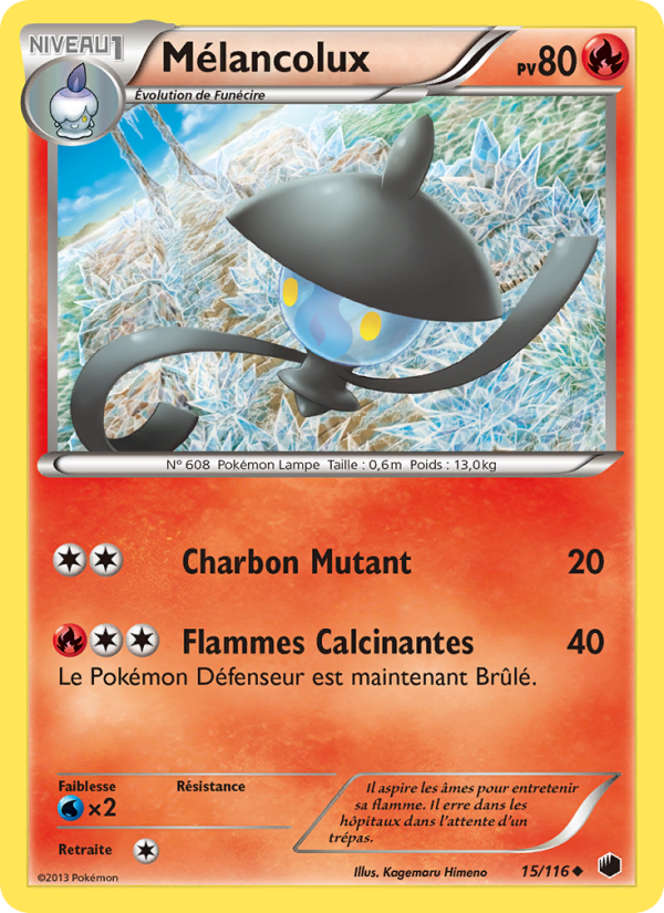Mélancolux 15 — Glaciation Plasma (French Pokémon TCG card)