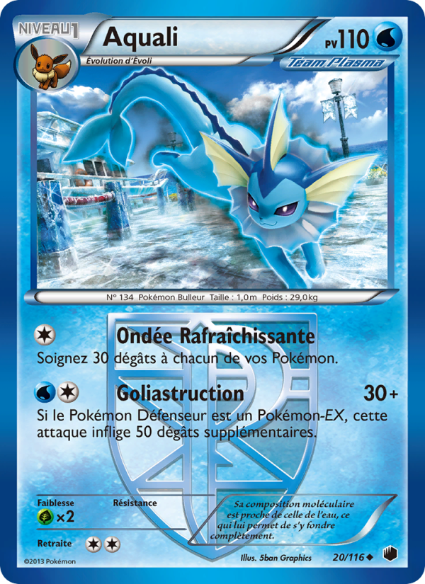 Aquali 20 — Glaciation Plasma (French Pokémon TCG card)