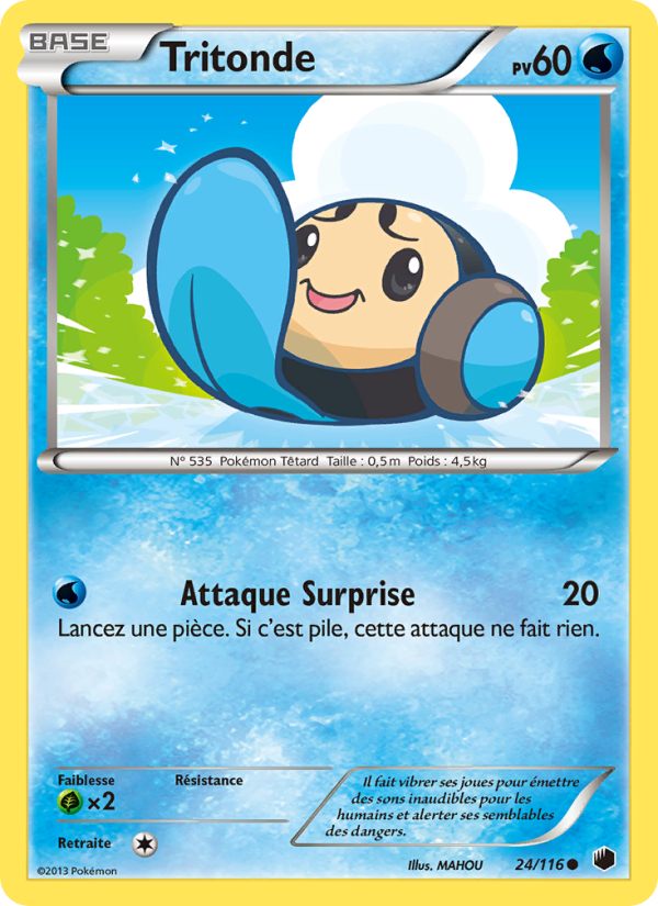 Tritonde 24 — Glaciation Plasma (French Pokémon TCG card)