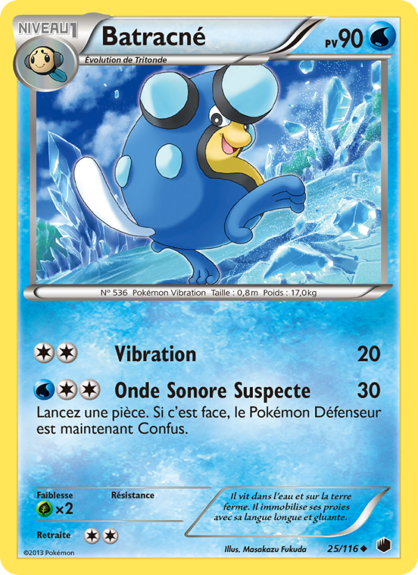 Batracné 25 — Glaciation Plasma (French Pokémon TCG card)