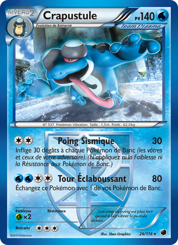 Crapustule 26 — Glaciation Plasma (French Pokémon TCG card)