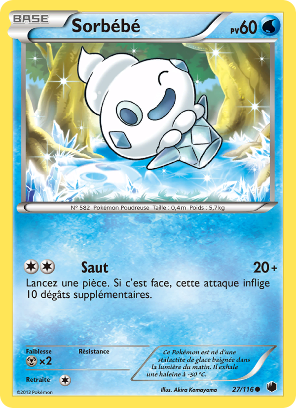 Sorbébé 27 — Glaciation Plasma (French Pokémon TCG card)