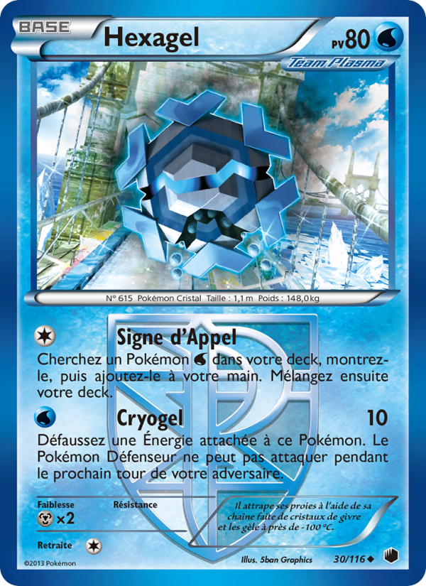 Hexagel 30 — Glaciation Plasma (French Pokémon TCG card)
