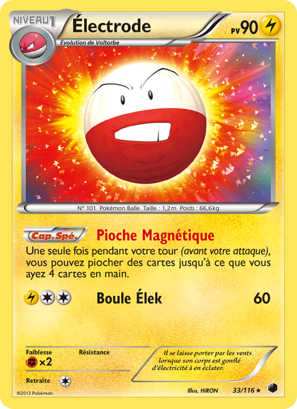 Électrode 33 — Glaciation Plasma (French Pokémon TCG card)