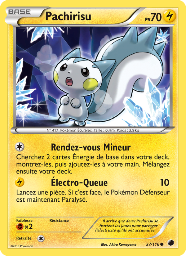 Pachirisu 37 — Glaciation Plasma (French Pokémon TCG card)