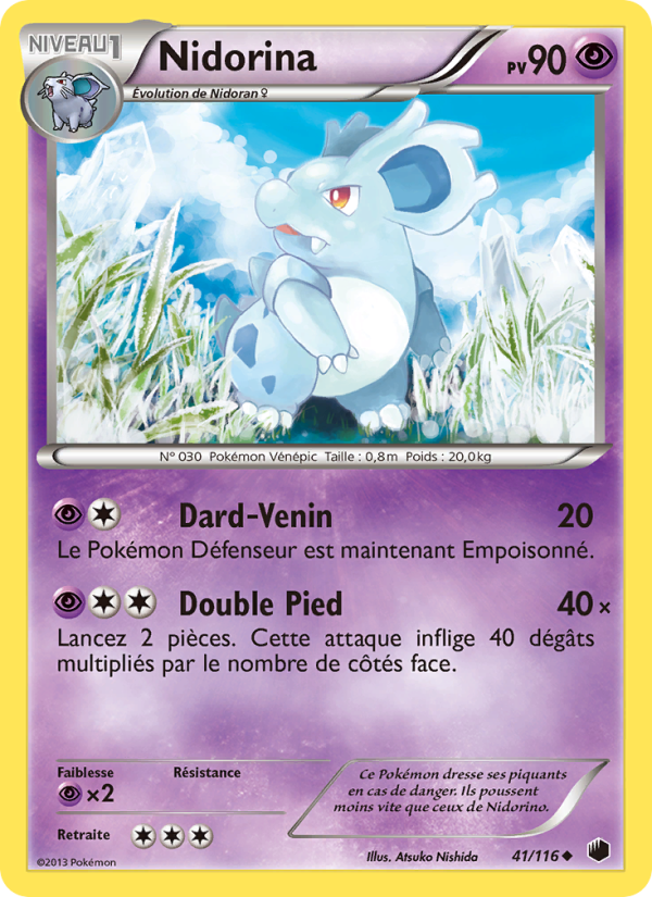 Nidorina 41 — Glaciation Plasma (French Pokémon TCG card)