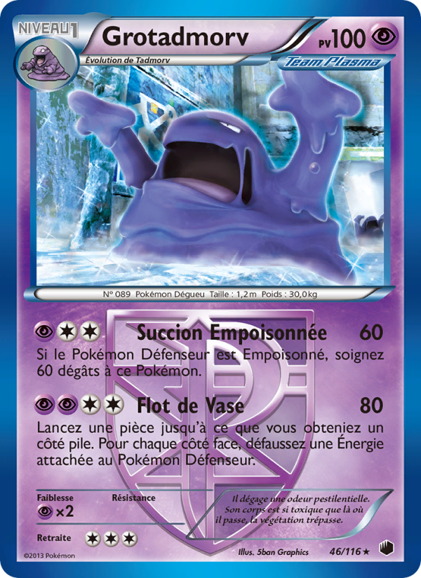 Grotadmorv 46 — Glaciation Plasma (French Pokémon TCG card)