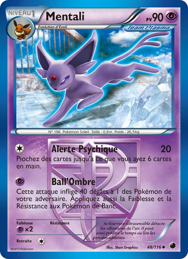 Mentali 48 — Glaciation Plasma (French Pokémon TCG card)