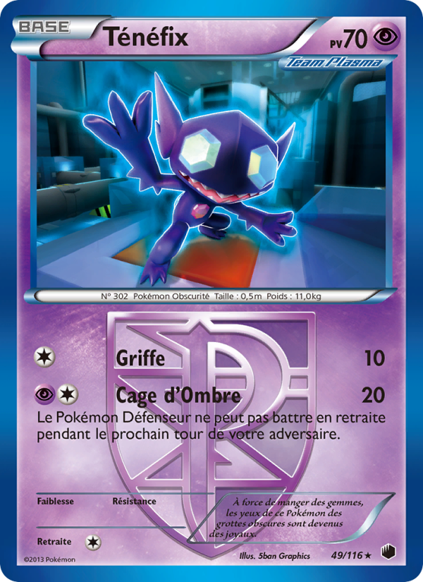 Ténéfix 49 — Glaciation Plasma (French Pokémon TCG card)