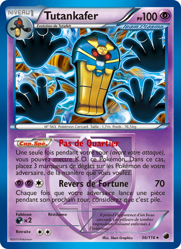 Tutankafer 56 — Glaciation Plasma (French Pokémon TCG card)