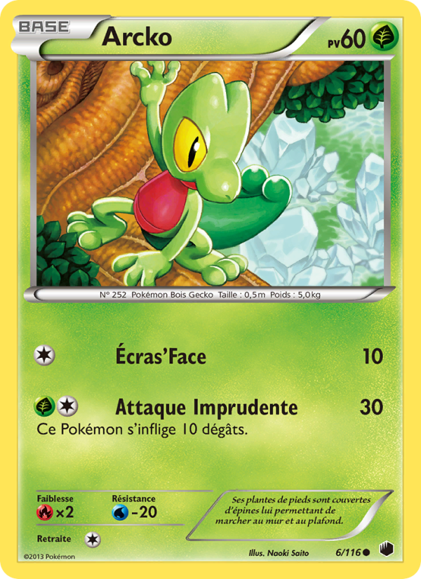 Arcko 6 — Glaciation Plasma (French Pokémon TCG card)