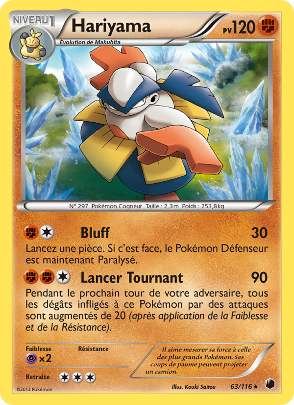 Hariyama 63 — Glaciation Plasma (French Pokémon TCG card)
