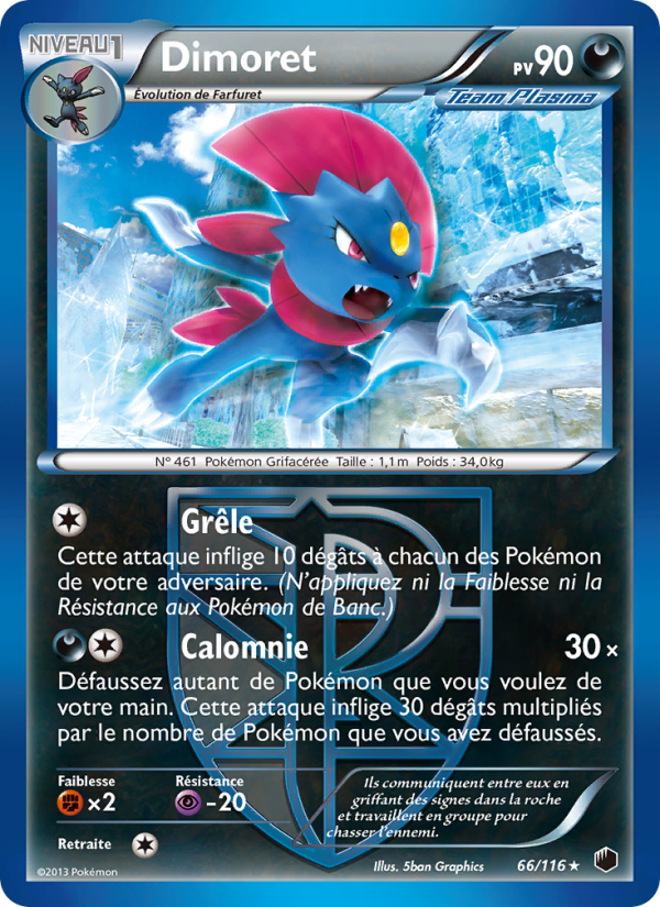 Dimoret 66 — Glaciation Plasma (French Pokémon TCG card)