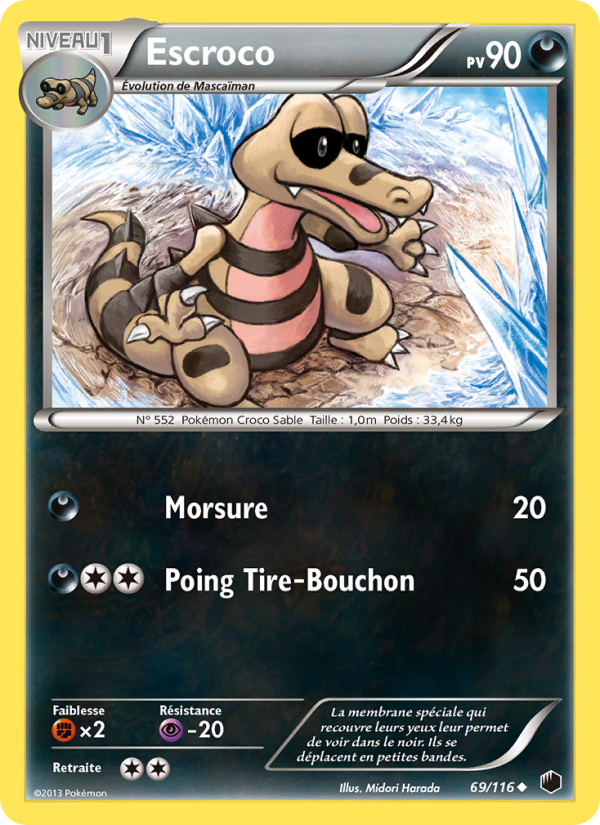 Escroco 69 — Glaciation Plasma (French Pokémon TCG card)