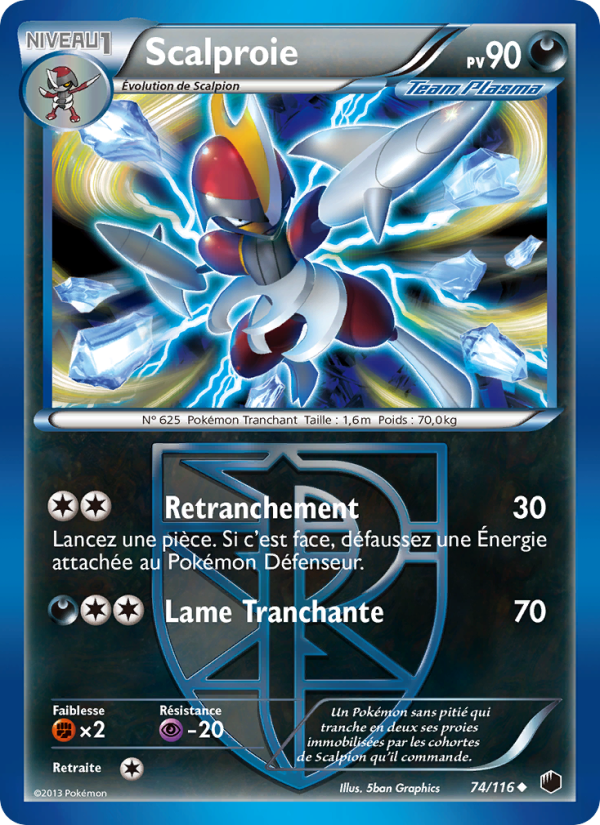 Scalproie 74 — Glaciation Plasma (French Pokémon TCG card)