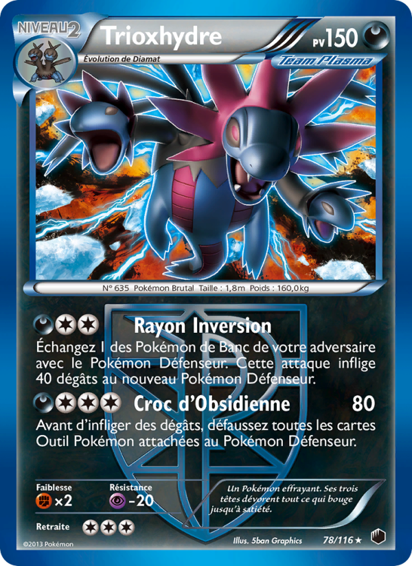 Trioxhydre 78 — Glaciation Plasma (French Pokémon TCG card)