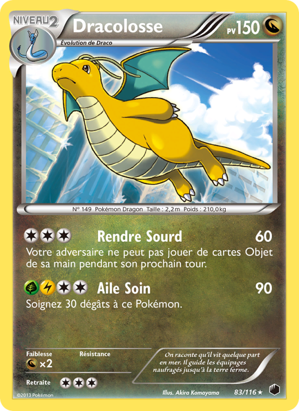 Dracolosse 83 — Glaciation Plasma (French Pokémon TCG card)