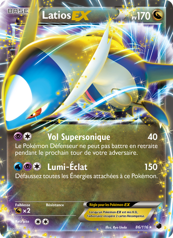 Latios-EX 86 — Glaciation Plasma (French Pokémon TCG card)