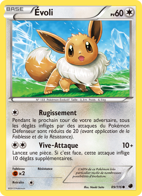 Évoli 89 — Glaciation Plasma (French Pokémon TCG card)