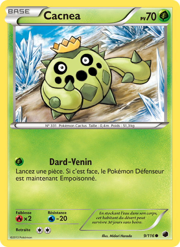 Cacnea 9 — Glaciation Plasma (French Pokémon TCG card)