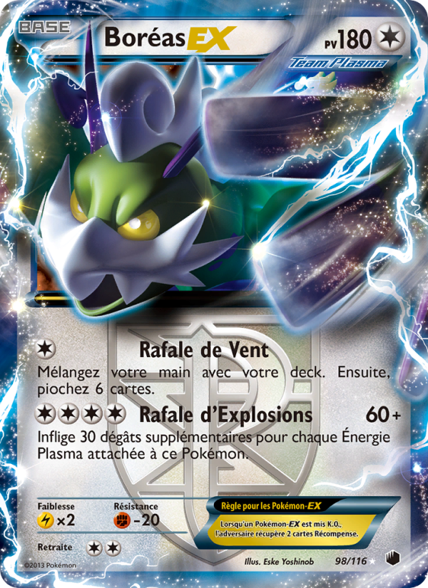 Boréas-EX 98 — Glaciation Plasma (French Pokémon TCG card)