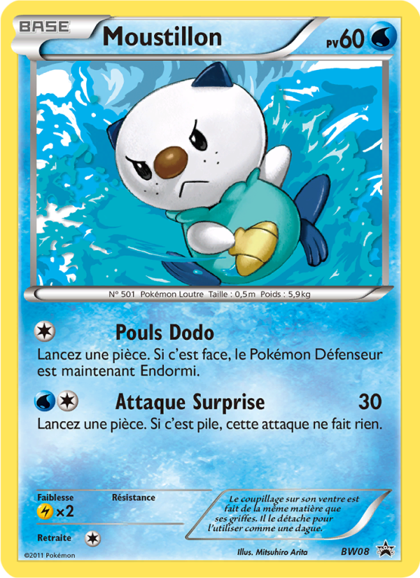 Moustillon BW08 — Promo BW (French Pokémon TCG card)