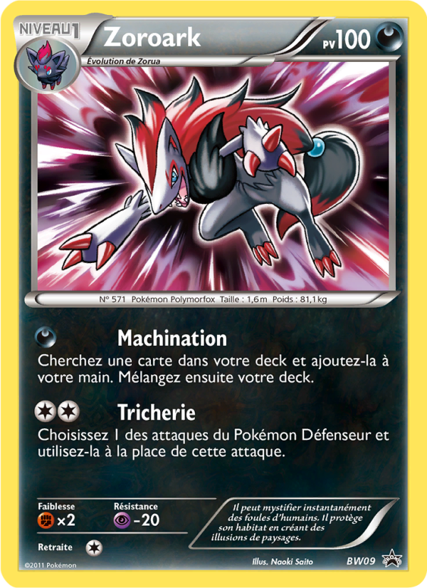 Zoroark BW09 — Promo BW (French Pokémon TCG card)