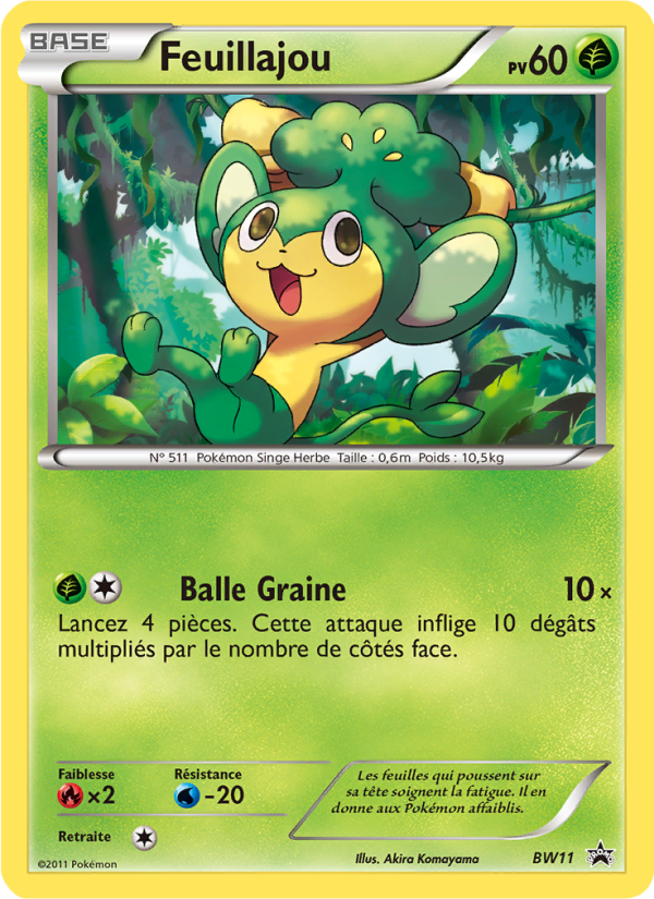 Feuillajou BW11 — Promo BW (French Pokémon TCG card)