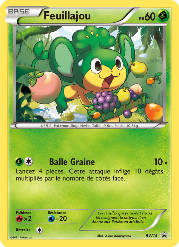Feuillajou BW14 — Promo BW (French Pokémon TCG card)