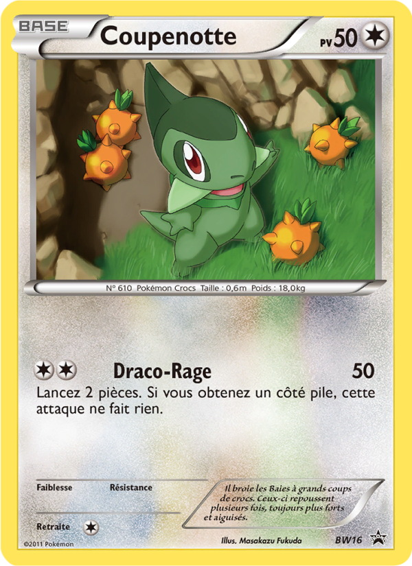 Coupenotte BW16 — Promo BW (French Pokémon TCG card)