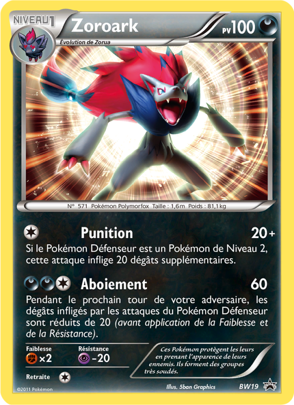 Zoroark BW19 — Promo BW (French Pokémon TCG card)