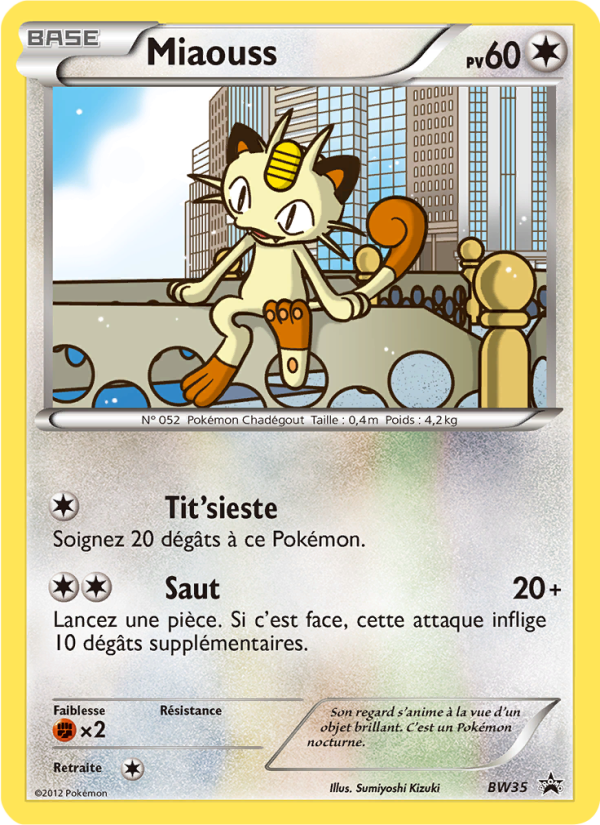 Miaouss BW35 — Promo BW (French Pokémon TCG card)