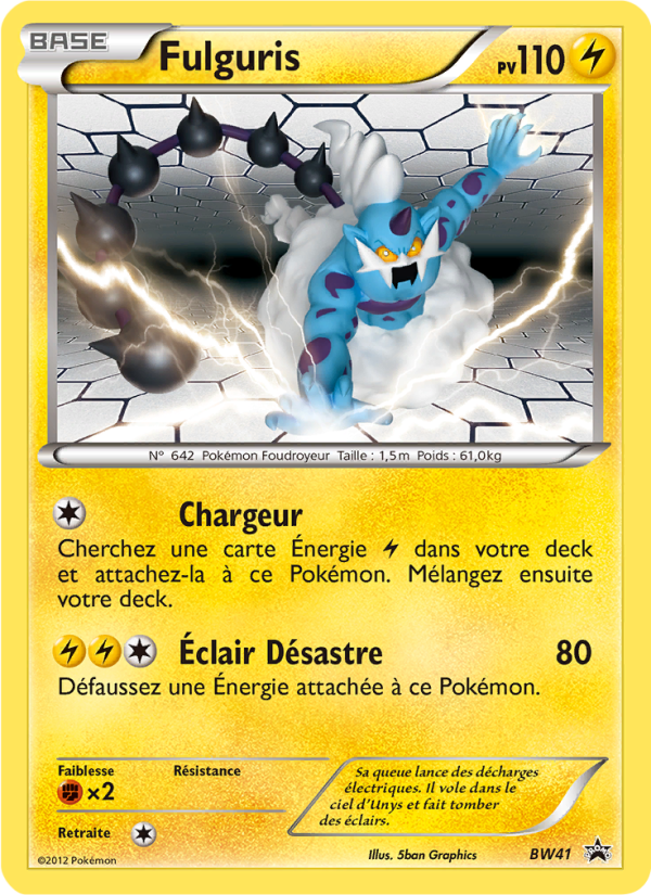 Fulguris BW41 — Promo BW (French Pokémon TCG card)