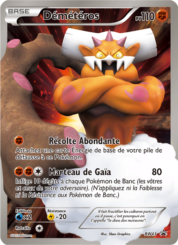 Démétéros BW43 — Promo BW (French Pokémon TCG card)